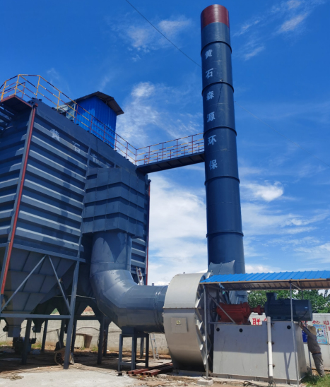 2臺(tái)30t/班熔鑄爐和炒灰機(jī)煙氣環(huán)保治理工程 